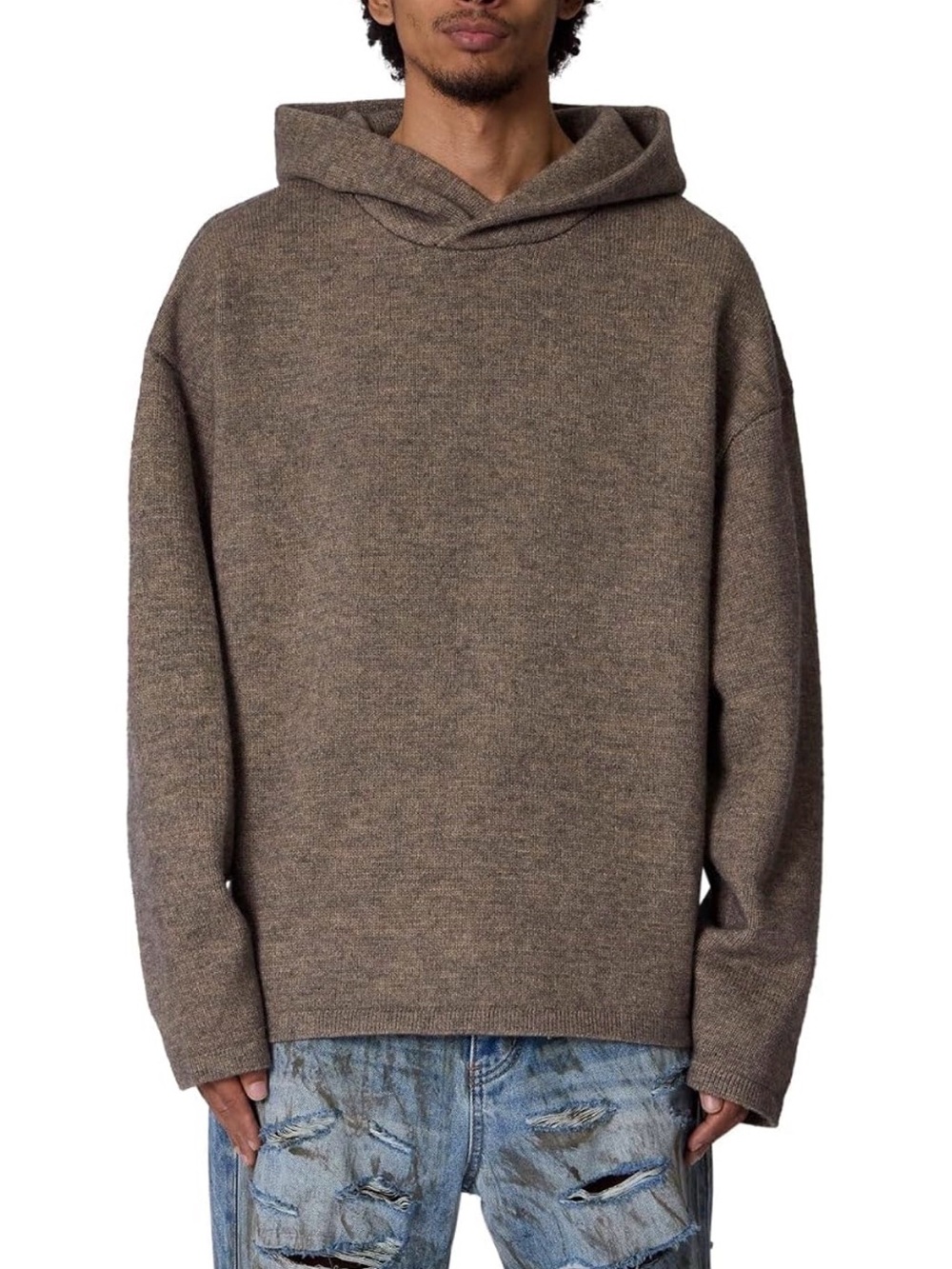 mnml Men's Mnml Men's Tonal Grain Knitted Hoodie